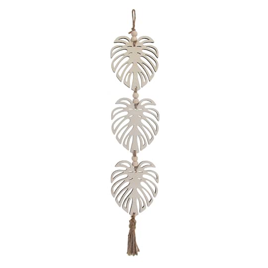19" Linear Tropical Leaves DIY Plywood Wall Décor by Make Market®